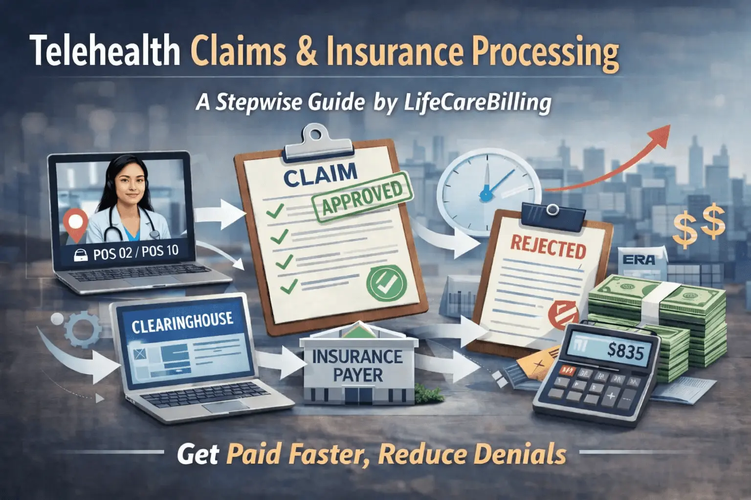 Telehealth Claims & Insurance Processing (2026): How Payments Really Move | LifeCareBilling